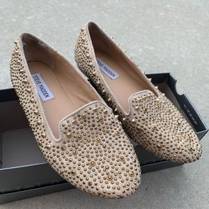 Steve Madden Gold Embellished Flats Size 6